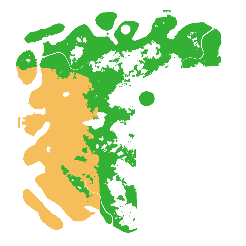 Biome Rust Map: Procedural Map, Size: 4500, Seed: 579760024
