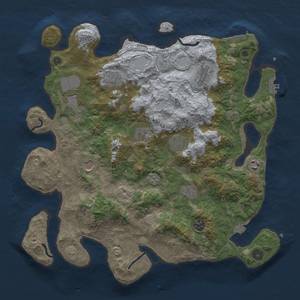 Thumbnail Rust Map: Procedural Map, Size: 4000, Seed: 1160440697, 18 Monuments