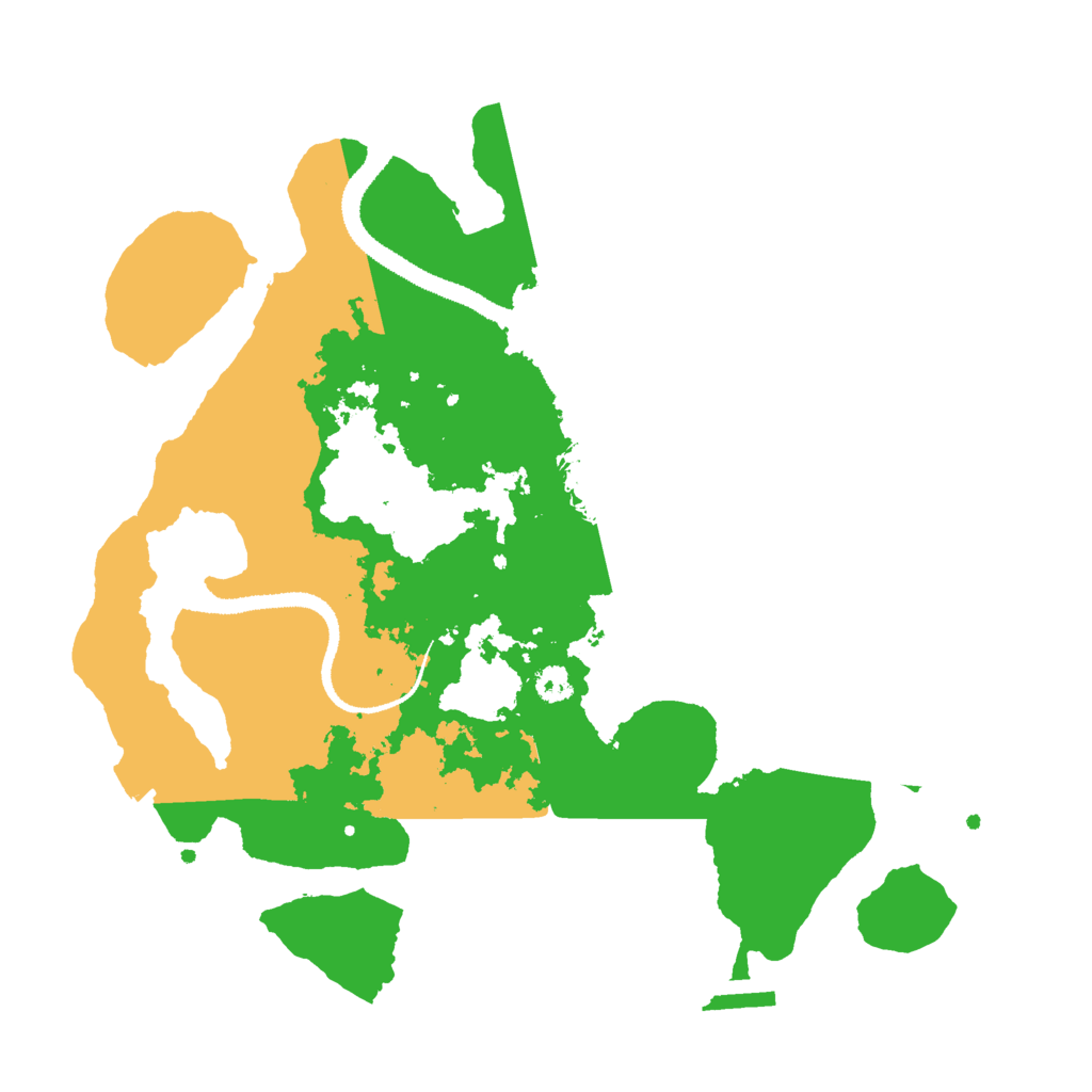 Biome Rust Map: Procedural Map, Size: 3000, Seed: 961659468