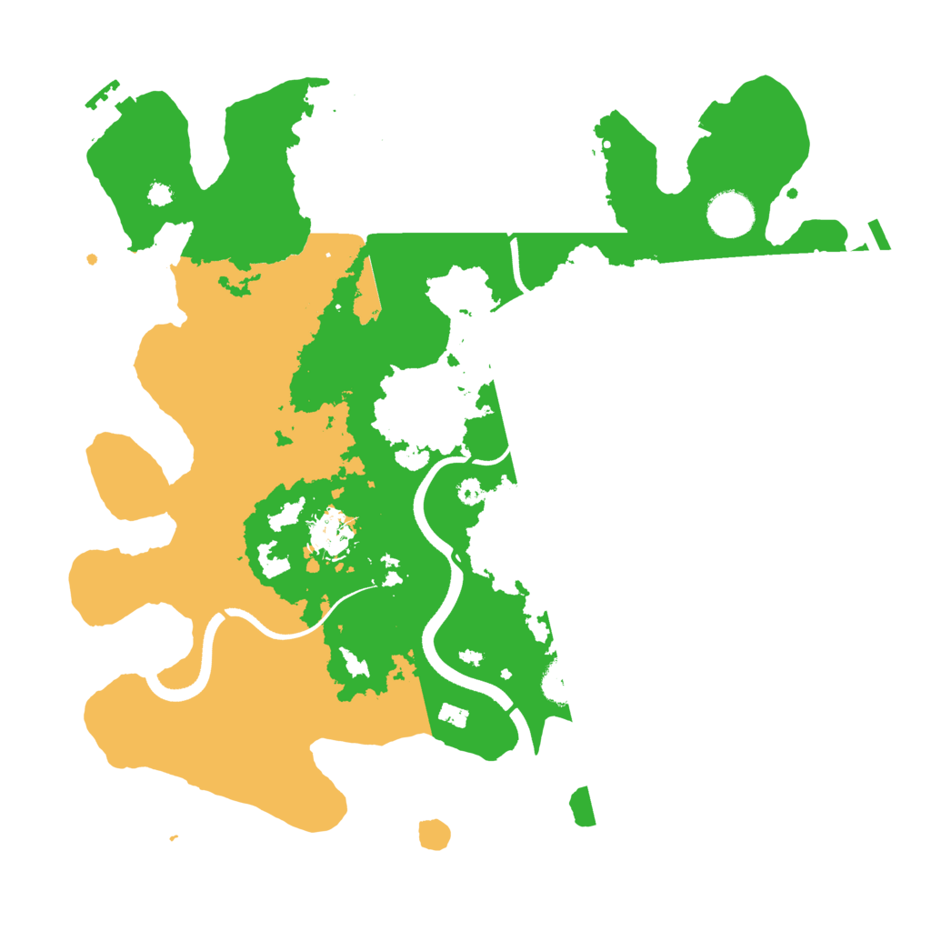 Biome Rust Map: Procedural Map, Size: 3500, Seed: 702881877