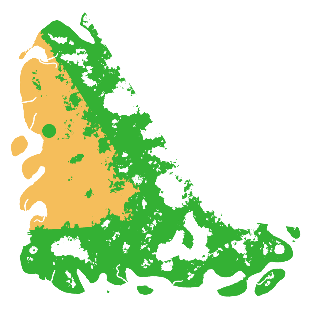 Biome Rust Map: Procedural Map, Size: 6000, Seed: 8588