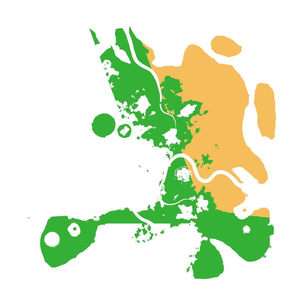 Biome Rust Map: Procedural Map, Size: 3500, Seed: 7423526