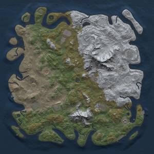 Thumbnail Rust Map: Procedural Map, Size: 5000, Seed: 1004678977, 19 Monuments