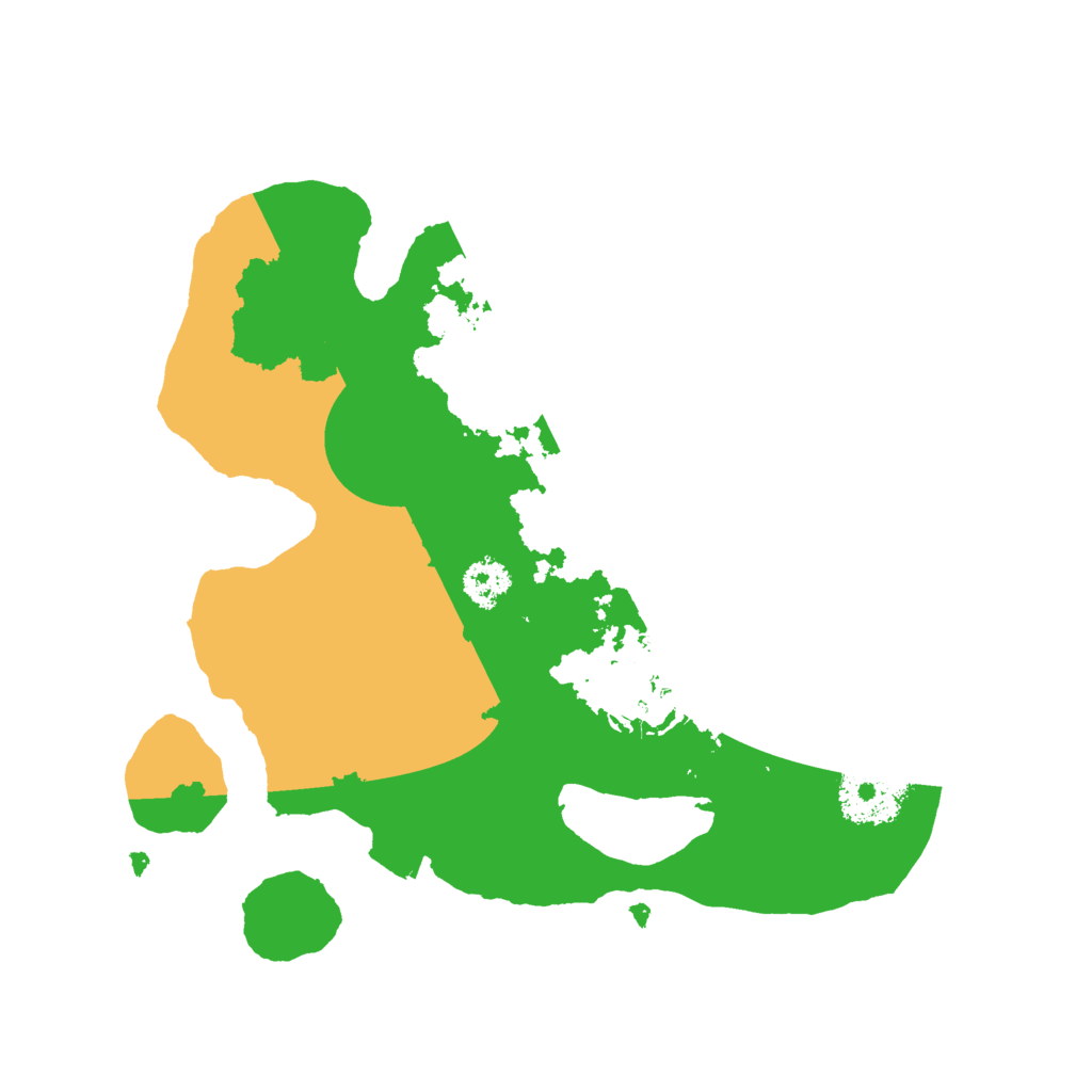 Biome Rust Map: Procedural Map, Size: 2400, Seed: 1821646675