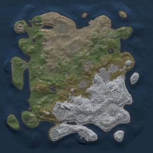 Thumbnail Rust Map: Procedural Map, Size: 3600, Seed: 12301, 17 Monuments