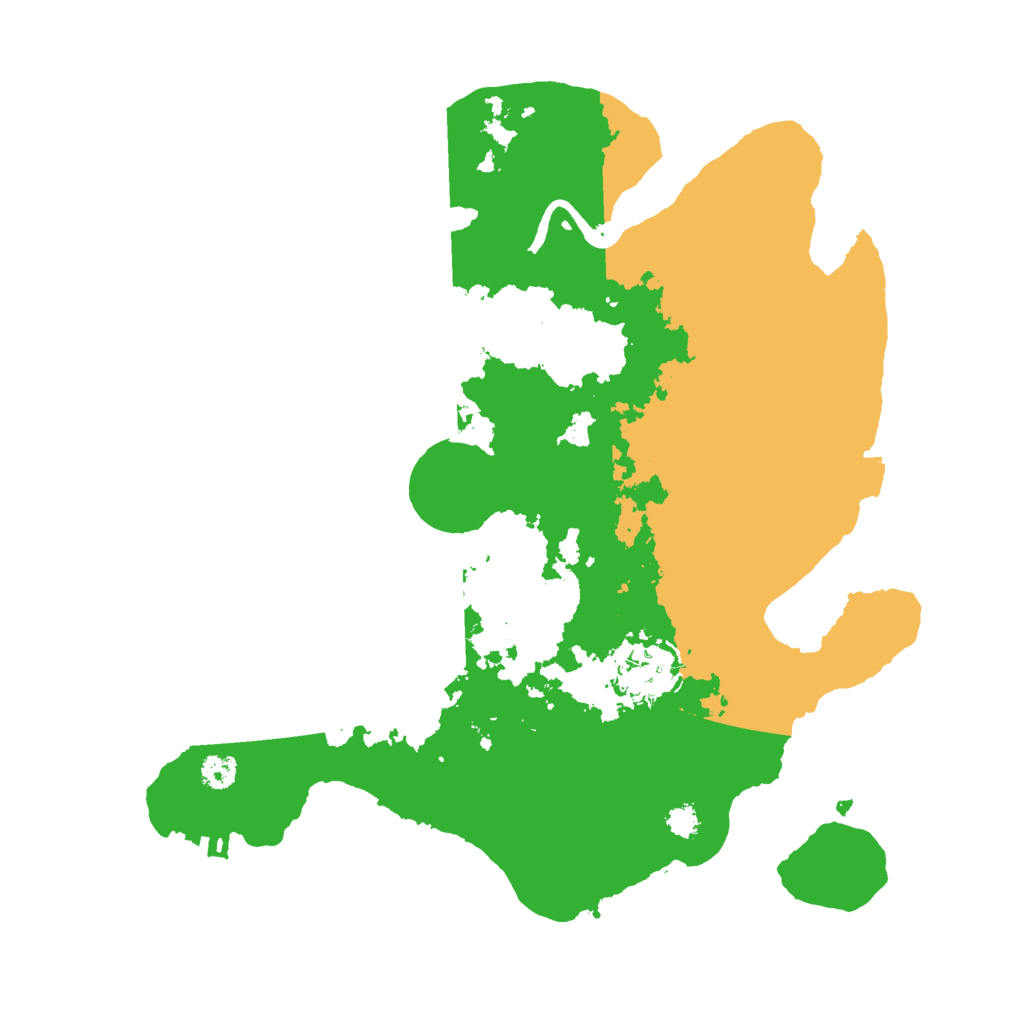 Biome Rust Map: Procedural Map, Size: 3000, Seed: 2463596