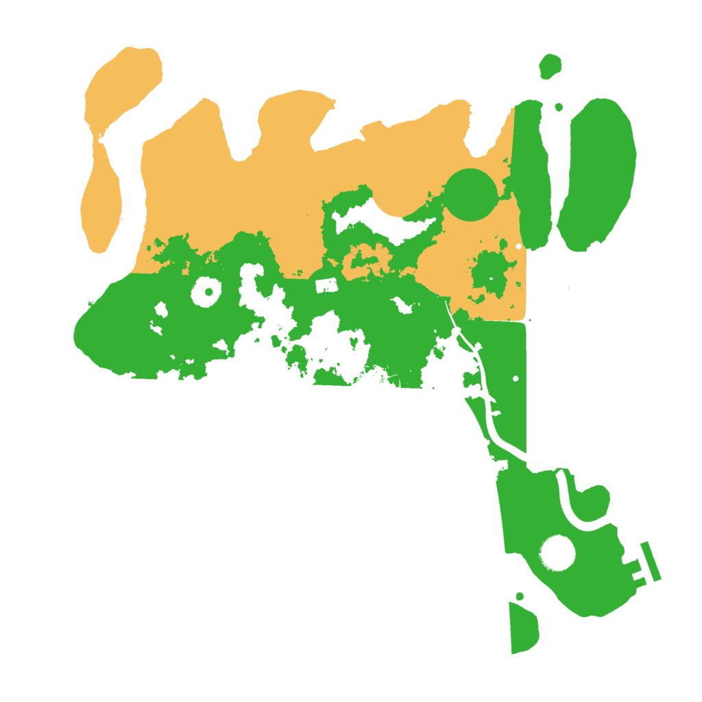 Biome Rust Map: Procedural Map, Size: 3500, Seed: 912537089