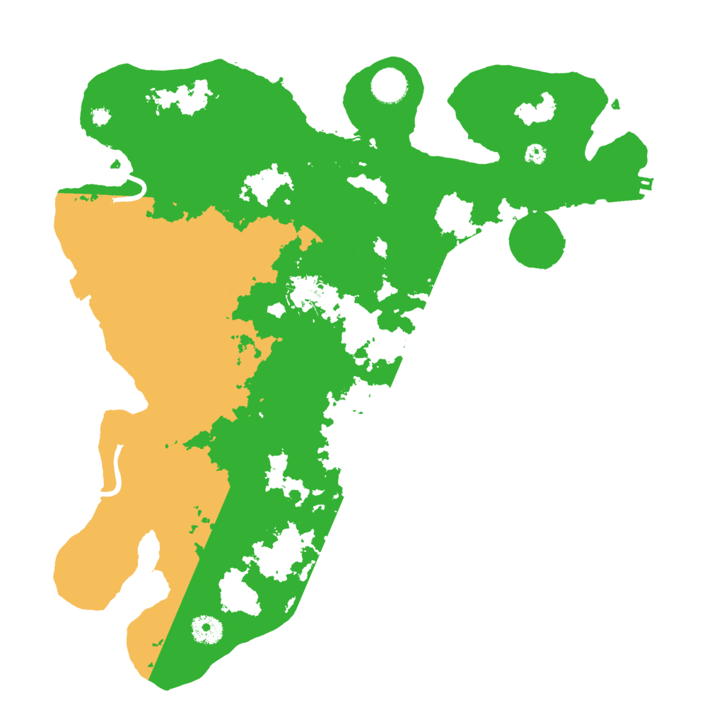 Biome Rust Map: Procedural Map, Size: 3600, Seed: 30798860