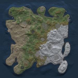 Thumbnail Rust Map: Procedural Map, Size: 3600, Seed: 30798860, 18 Monuments