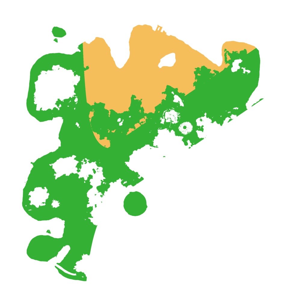 Biome Rust Map: Procedural Map, Size: 3600, Seed: 2505