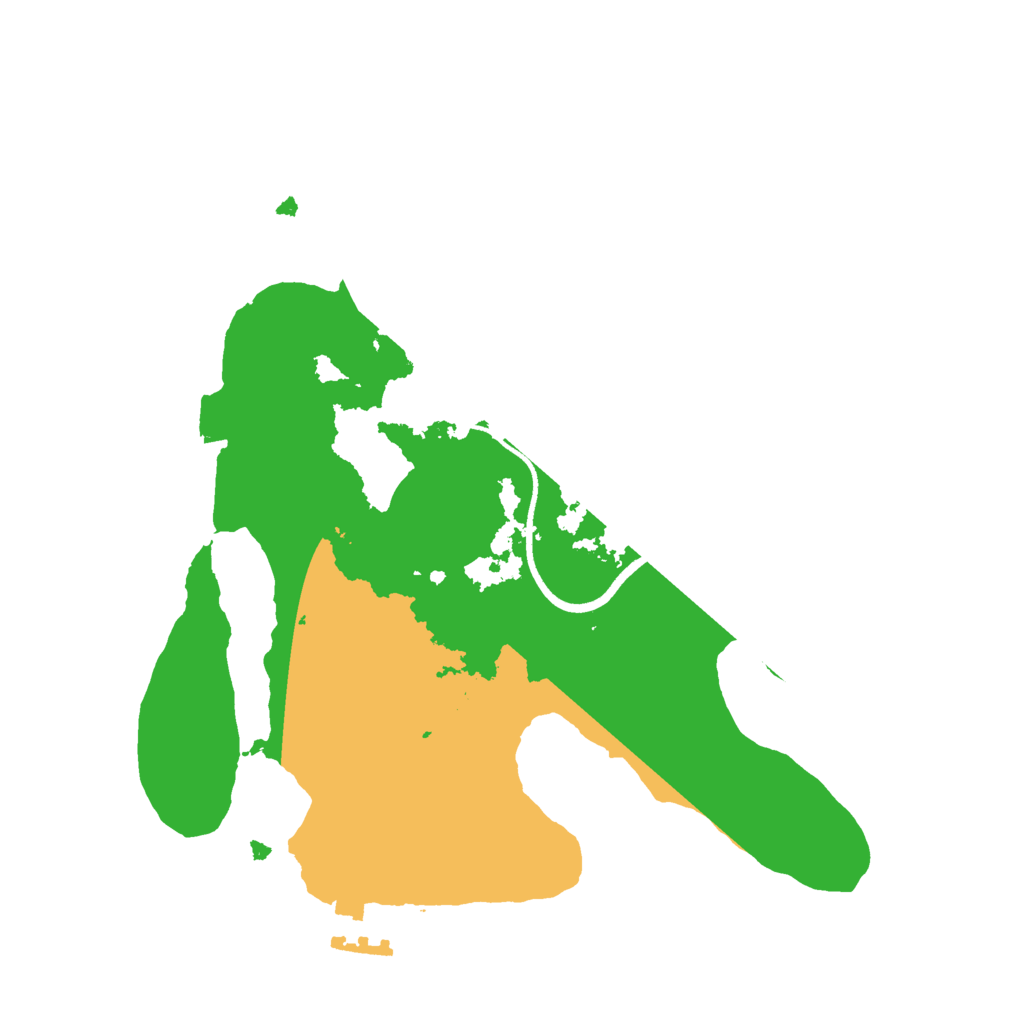 Biome Rust Map: Procedural Map, Size: 2500, Seed: 20240124