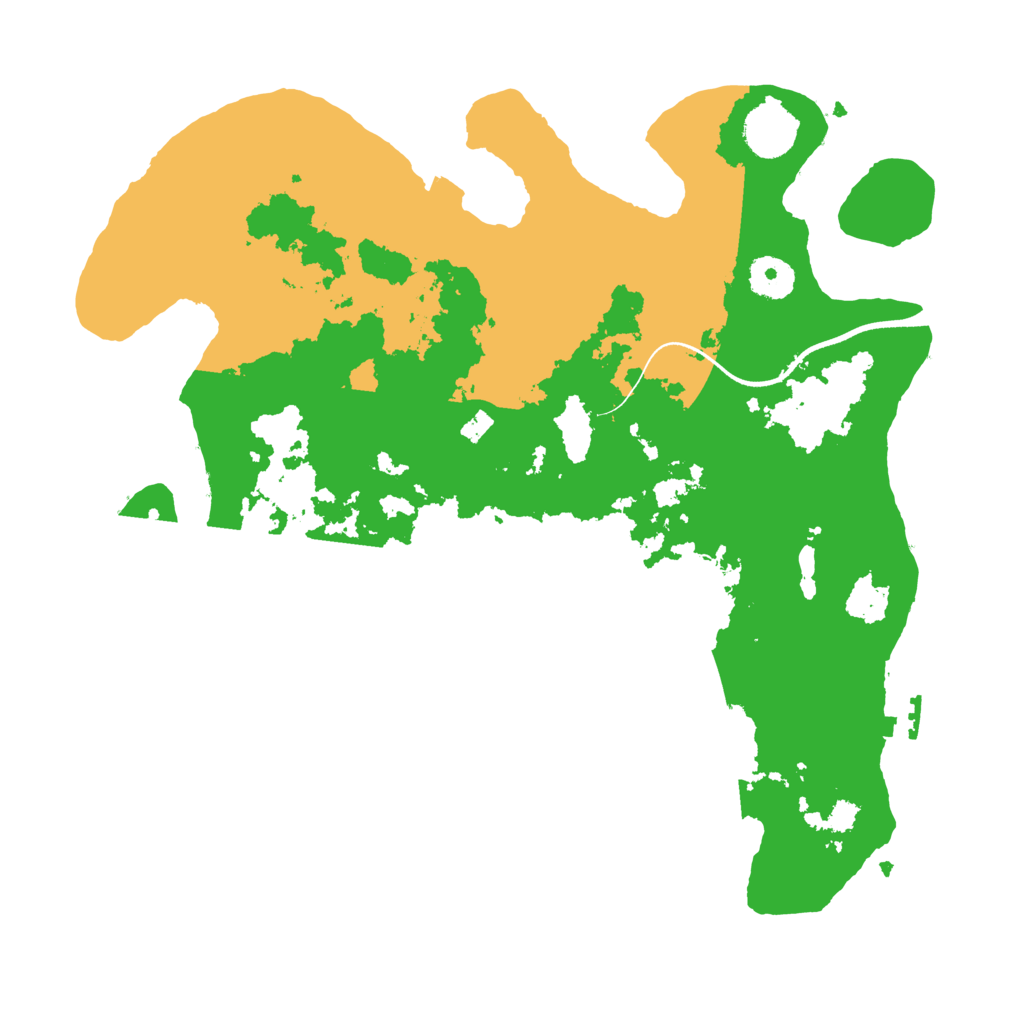 Biome Rust Map: Procedural Map, Size: 3500, Seed: 648271