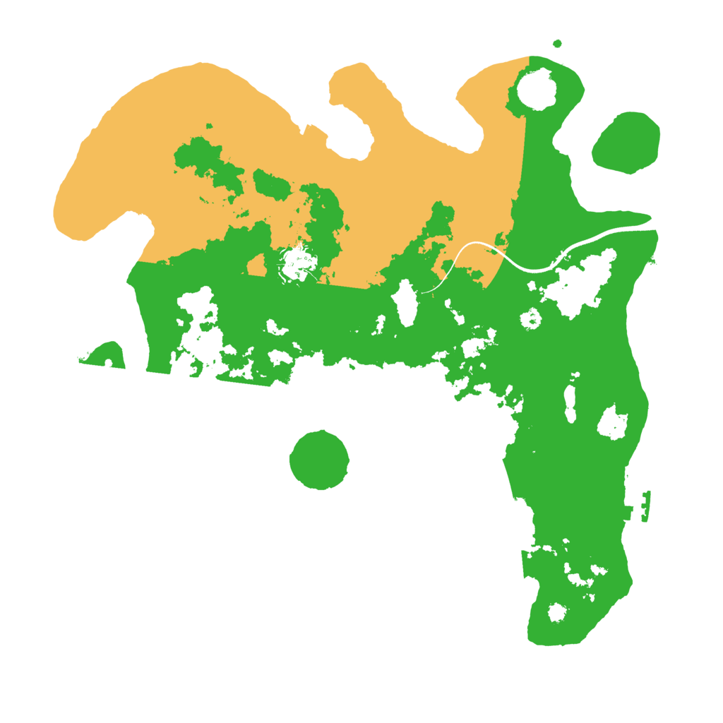 Biome Rust Map: Procedural Map, Size: 3500, Seed: 648271