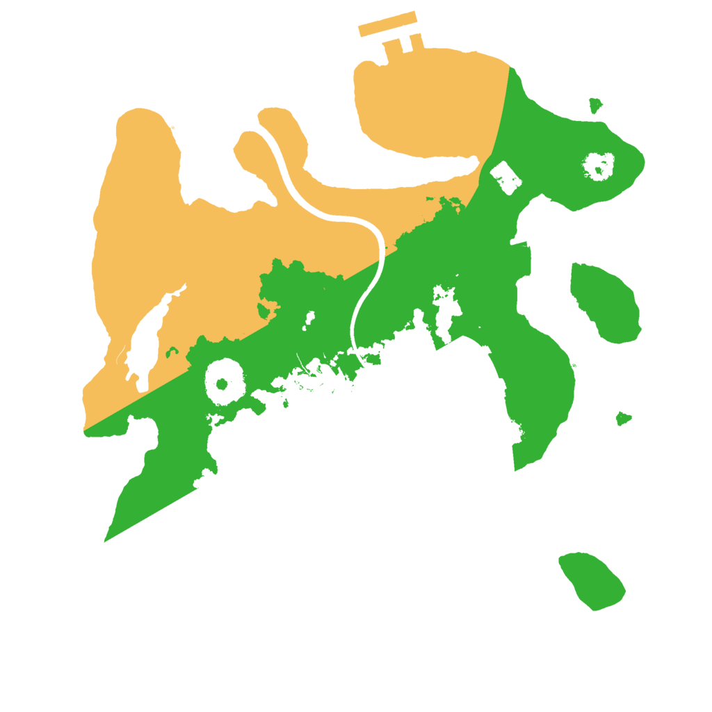 Biome Rust Map: Procedural Map, Size: 2450, Seed: 1999591714