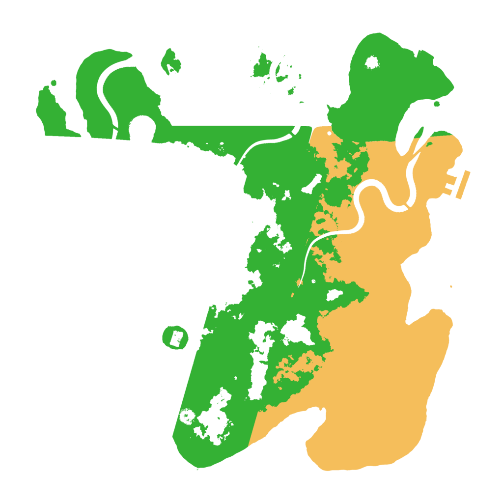Biome Rust Map: Procedural Map, Size: 3500, Seed: 42470760