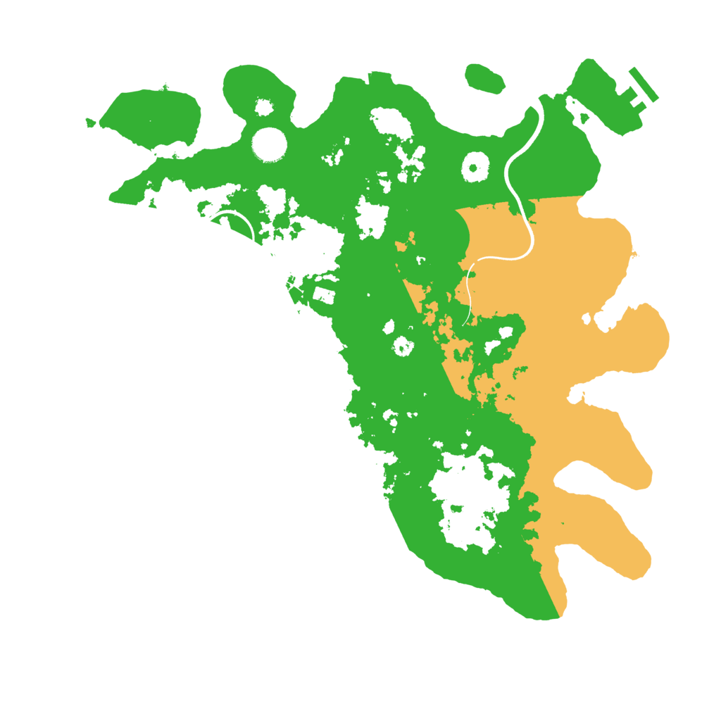 Biome Rust Map: Procedural Map, Size: 3650, Seed: 1051875256