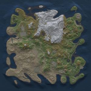 Thumbnail Rust Map: Procedural Map, Size: 4000, Seed: 1507733917, 18 Monuments