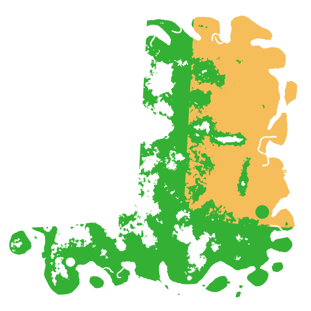 Biome Rust Map: Procedural Map, Size: 6000, Seed: 520976249