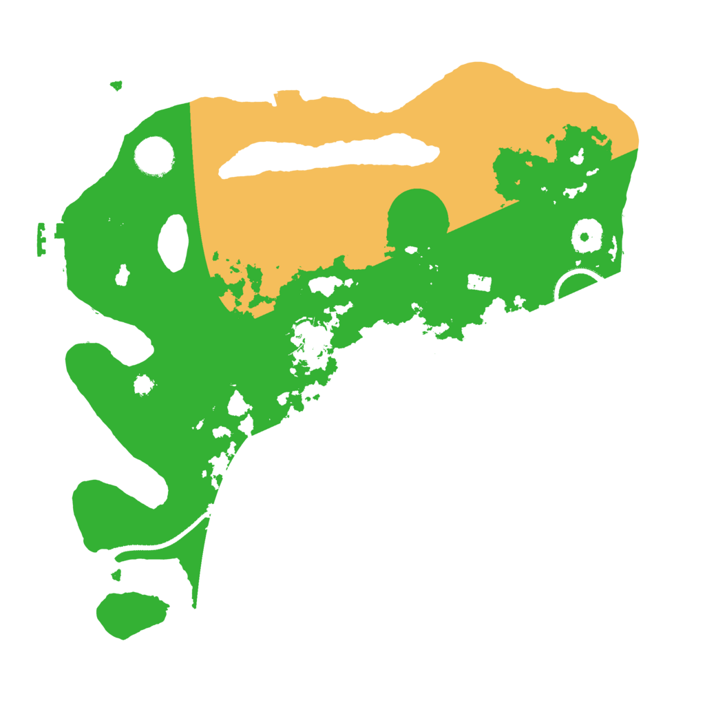 Biome Rust Map: Procedural Map, Size: 3200, Seed: 14072505