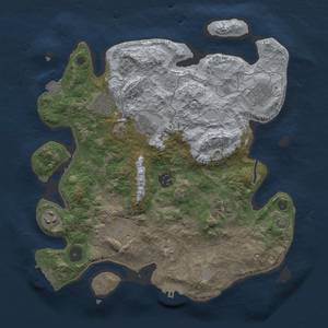 Thumbnail Rust Map: Procedural Map, Size: 3432, Seed: 13825, 15 Monuments