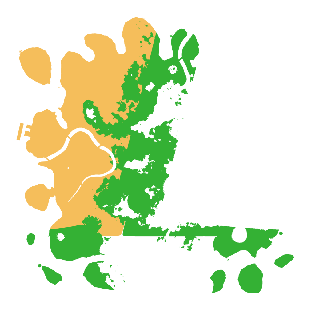 Biome Rust Map: Procedural Map, Size: 3700, Seed: 139166115