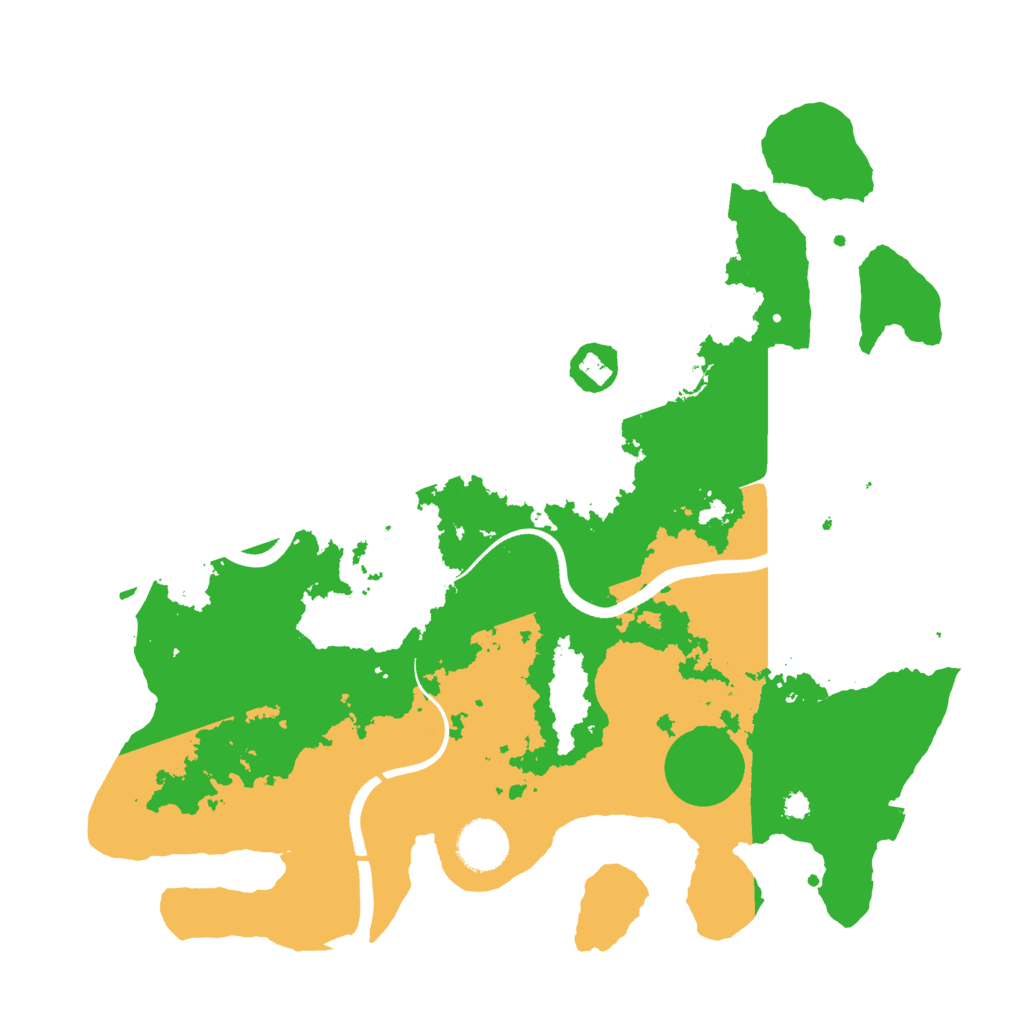 Biome Rust Map: Procedural Map, Size: 3500, Seed: 303519795