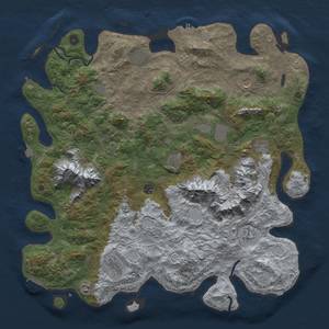 Thumbnail Rust Map: Procedural Map, Size: 5000, Seed: 311257904, 19 Monuments