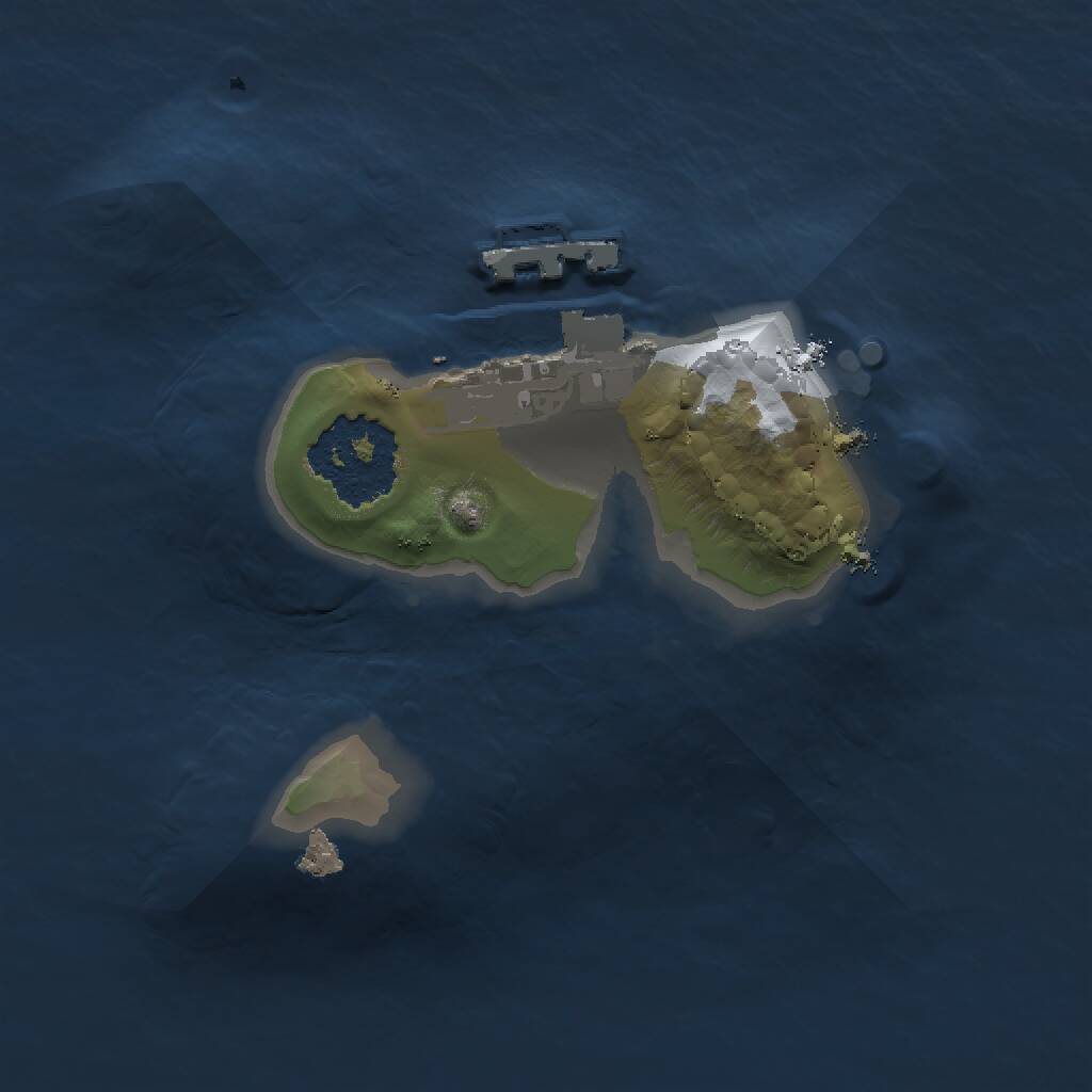 Rust Map: Procedural Map, Size: 1250, Seed: 968369827, 2 Monuments