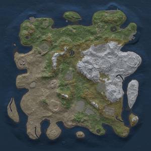 Thumbnail Rust Map: Procedural Map, Size: 3700, Seed: 387899043, 17 Monuments