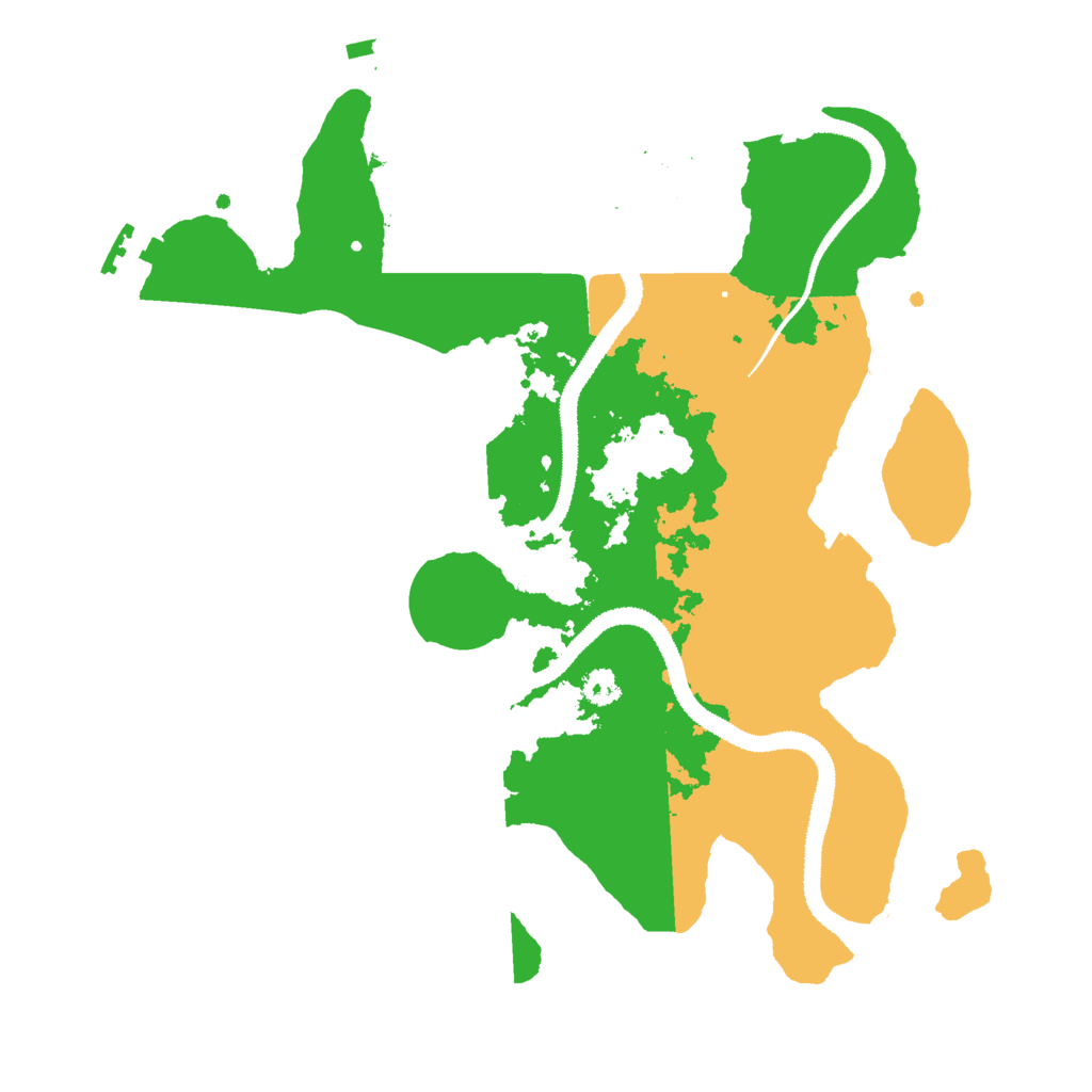 Biome Rust Map: Procedural Map, Size: 3000, Seed: 51296