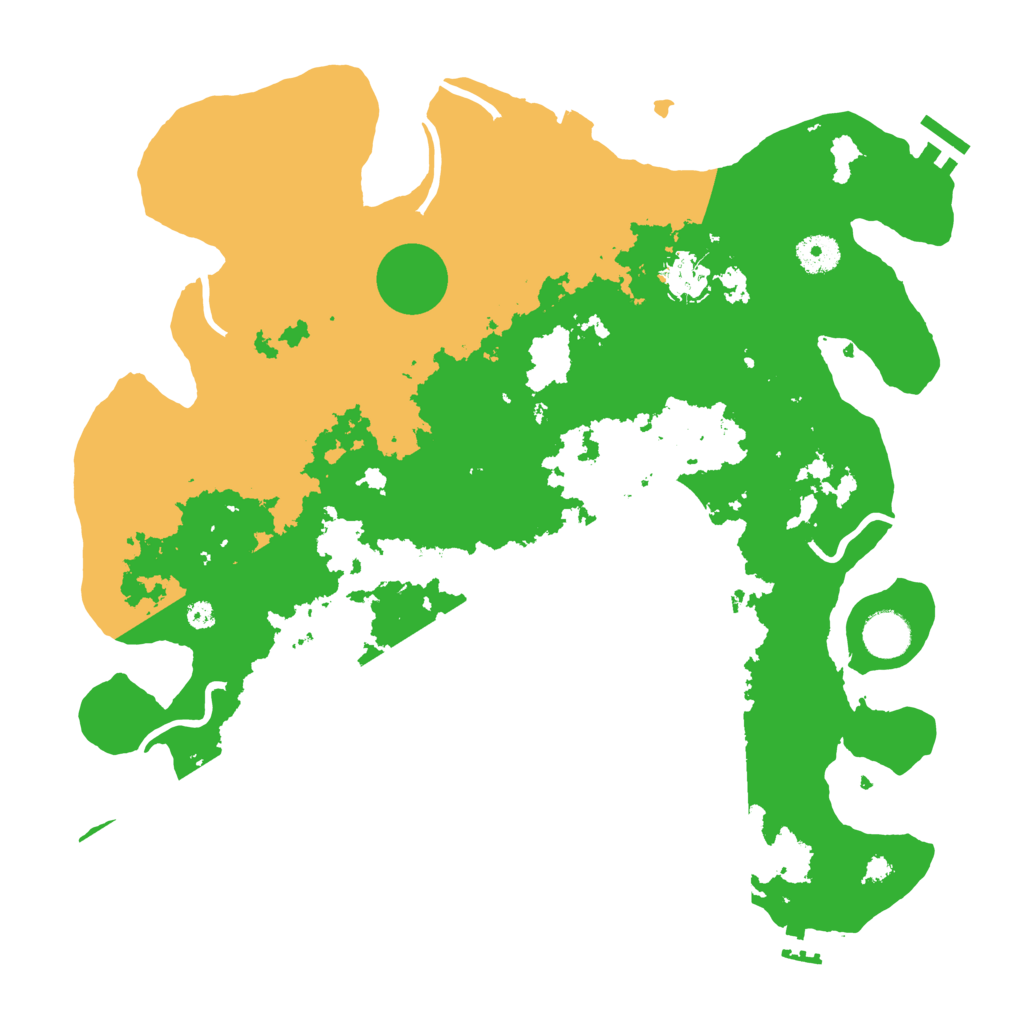 Biome Rust Map: Procedural Map, Size: 3800, Seed: 991410559