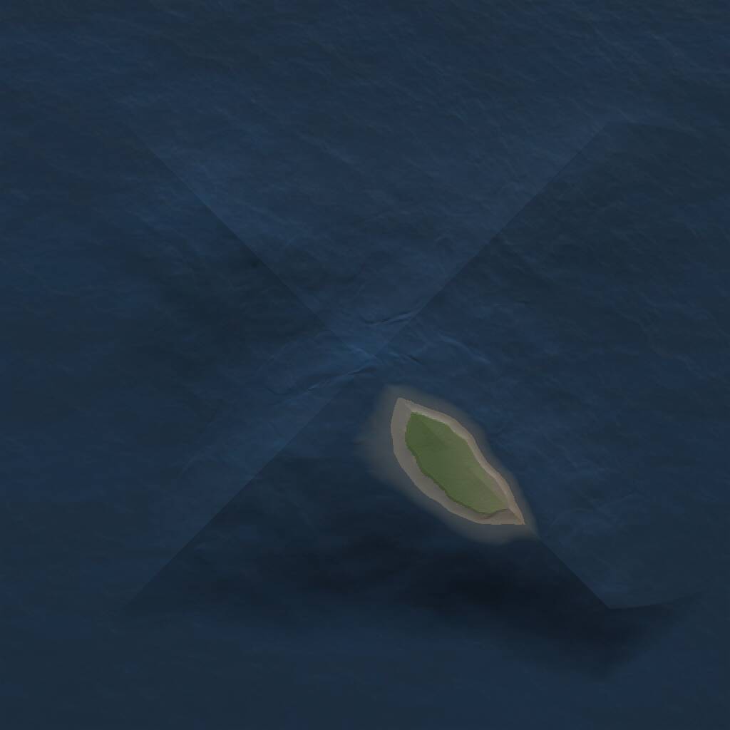 Rust Map: Procedural Map, Size: 1000, Seed: 1521, 1 Monuments