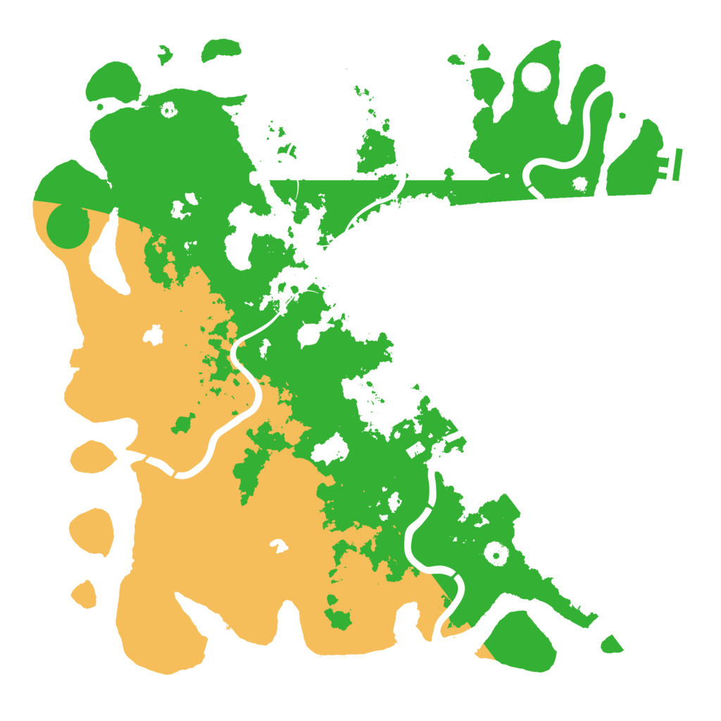 Biome Rust Map: Procedural Map, Size: 4500, Seed: 892490834