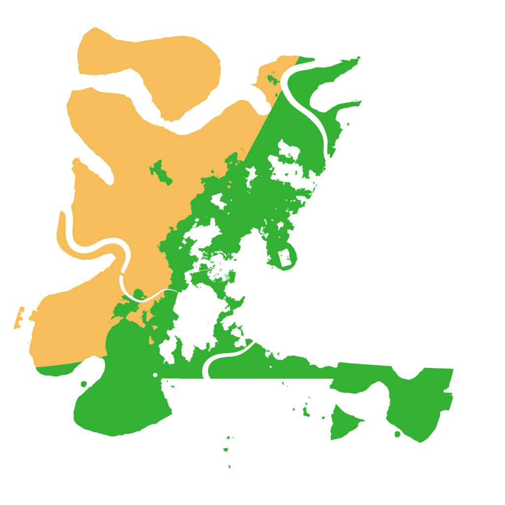 Biome Rust Map: Procedural Map, Size: 3300, Seed: 430733655