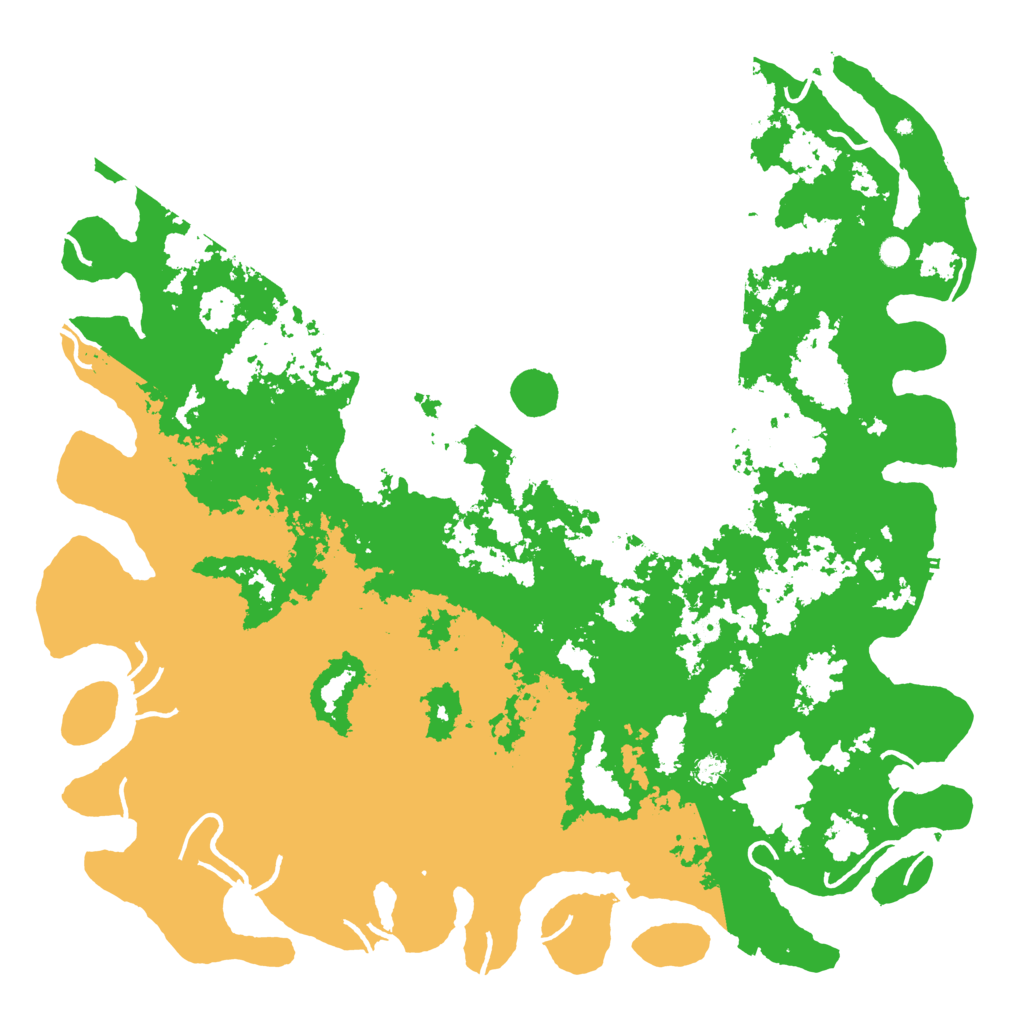 Biome Rust Map: Procedural Map, Size: 6000, Seed: 5300