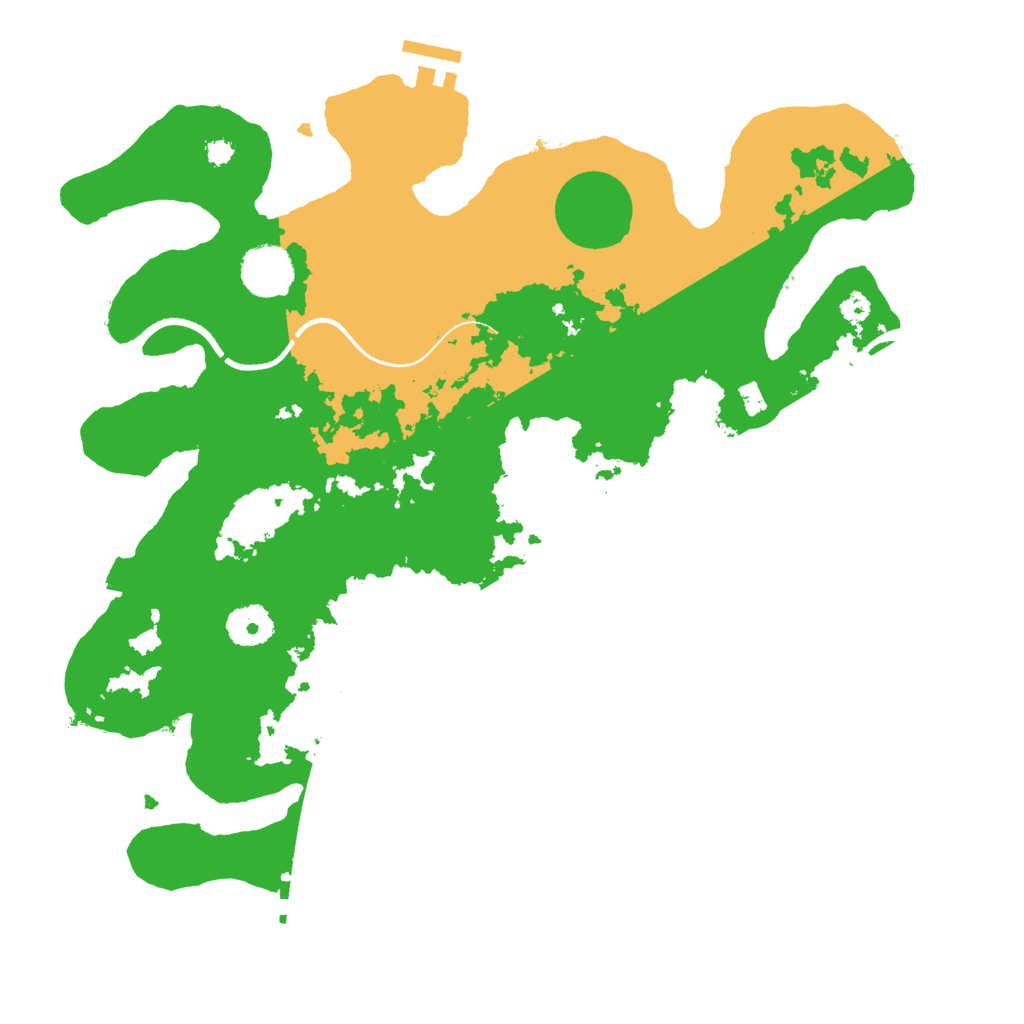 Biome Rust Map: Procedural Map, Size: 3500, Seed: 155082143