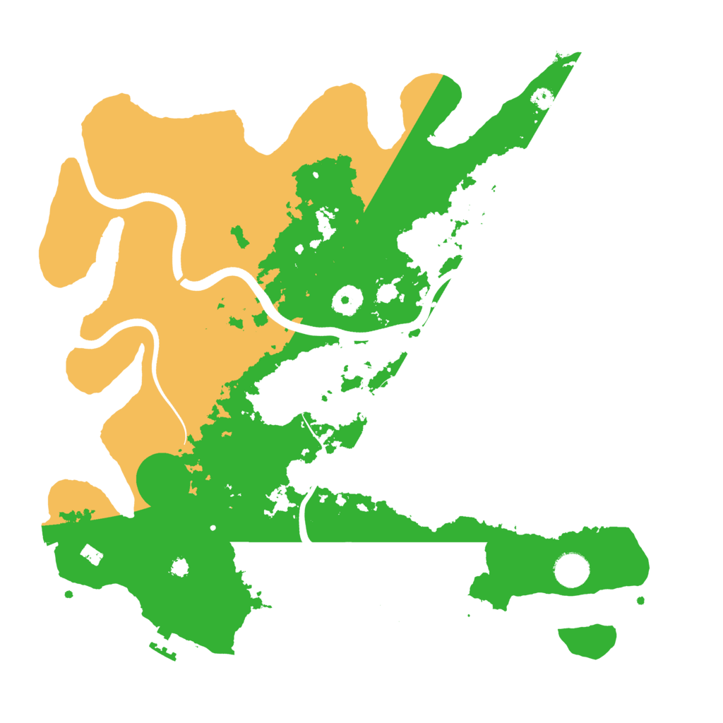 Biome Rust Map: Procedural Map, Size: 3650, Seed: 50500