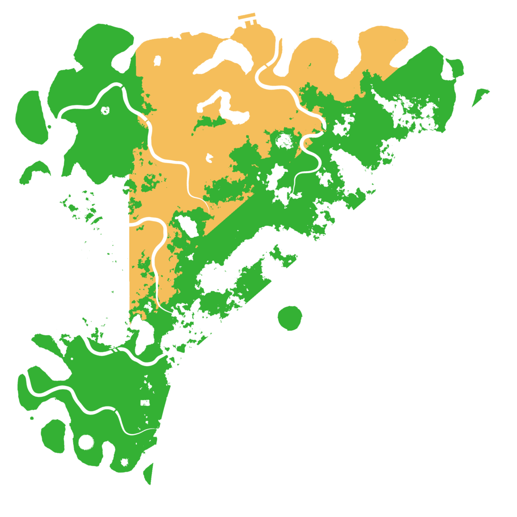 Biome Rust Map: Procedural Map, Size: 6000, Seed: 17007