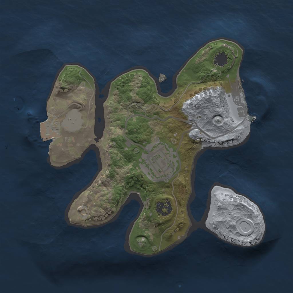 Rust Map: Procedural Map, Size: 1801, Seed: 1782870745, 5 Monuments