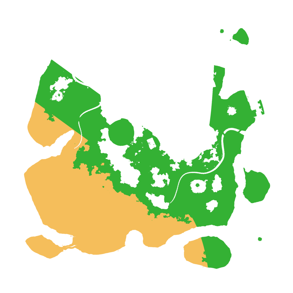 Biome Rust Map: Procedural Map, Size: 3000, Seed: 1514415666