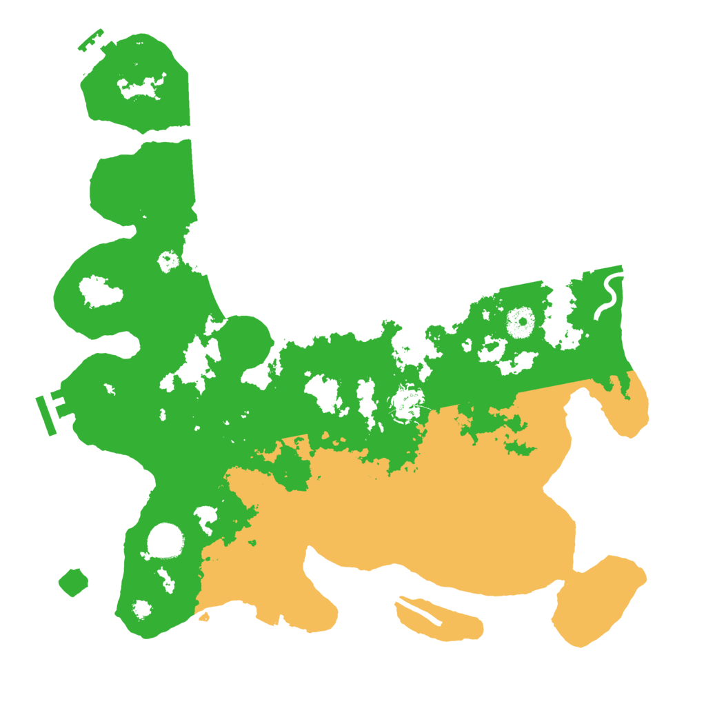 Biome Rust Map: Procedural Map, Size: 3500, Seed: 607452269