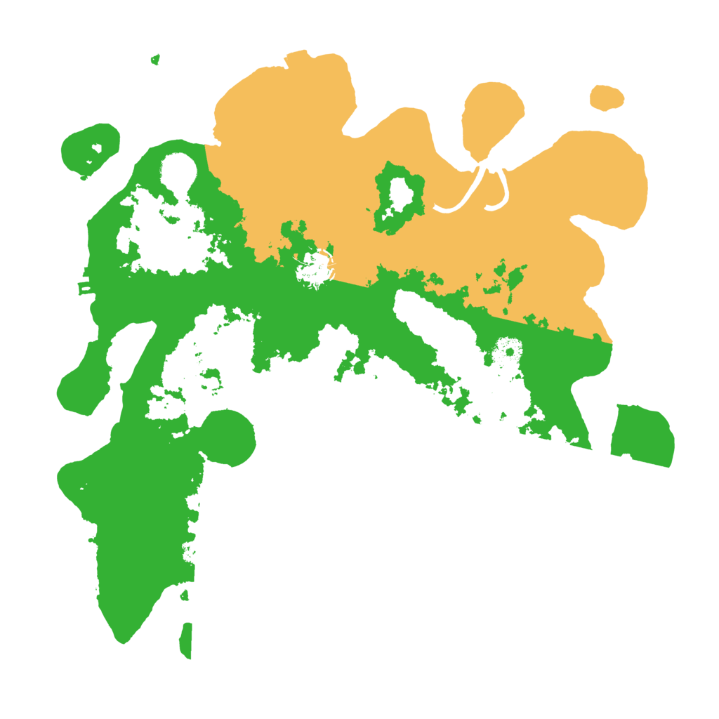 Biome Rust Map: Procedural Map, Size: 3500, Seed: 215285074