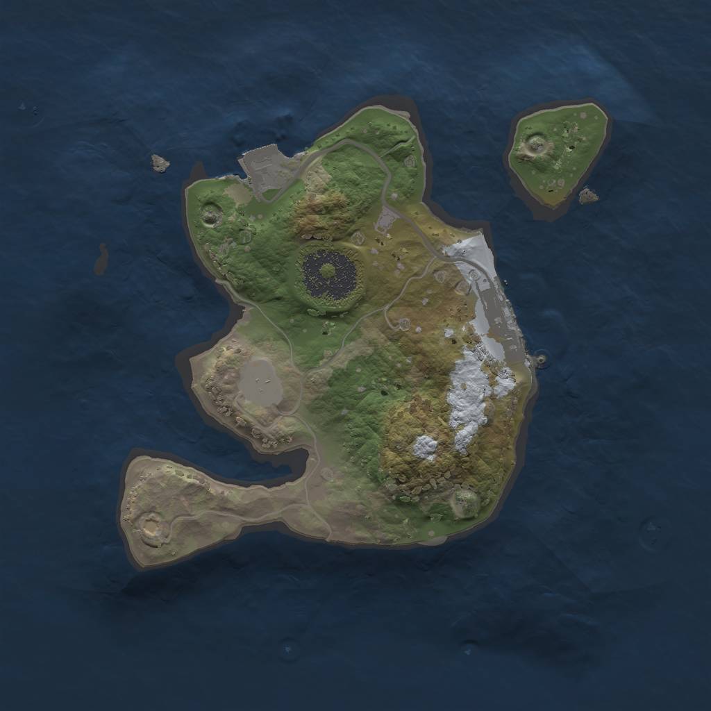 Rust Map: Procedural Map, Size: 2000, Seed: 217190531, 4 Monuments