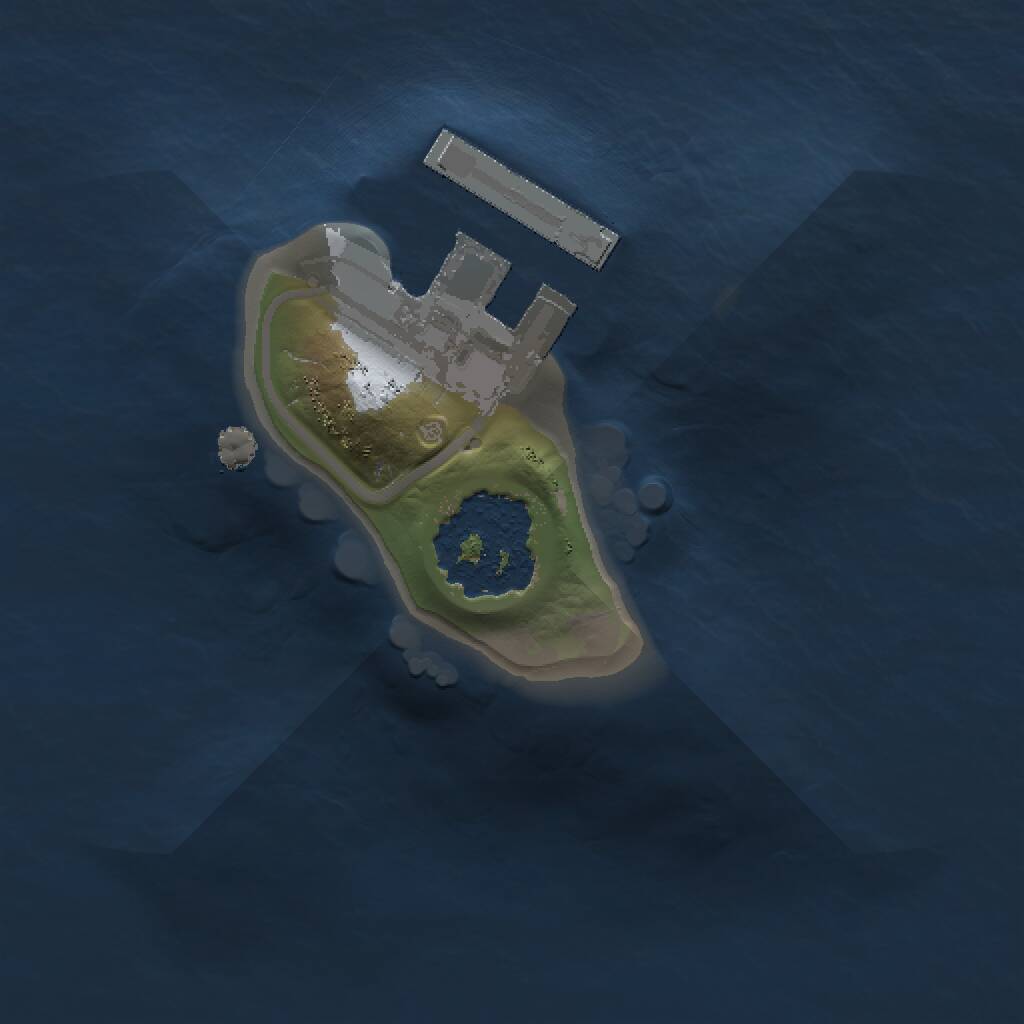 Rust Map: Procedural Map, Size: 1000, Seed: 6891, 2 Monuments