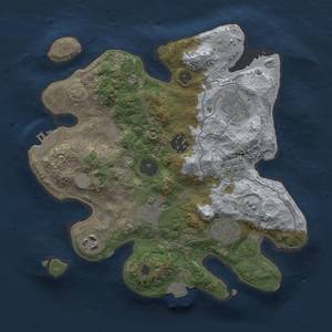 Thumbnail Rust Map: Procedural Map, Size: 2750, Seed: 8536227, 13 Monuments