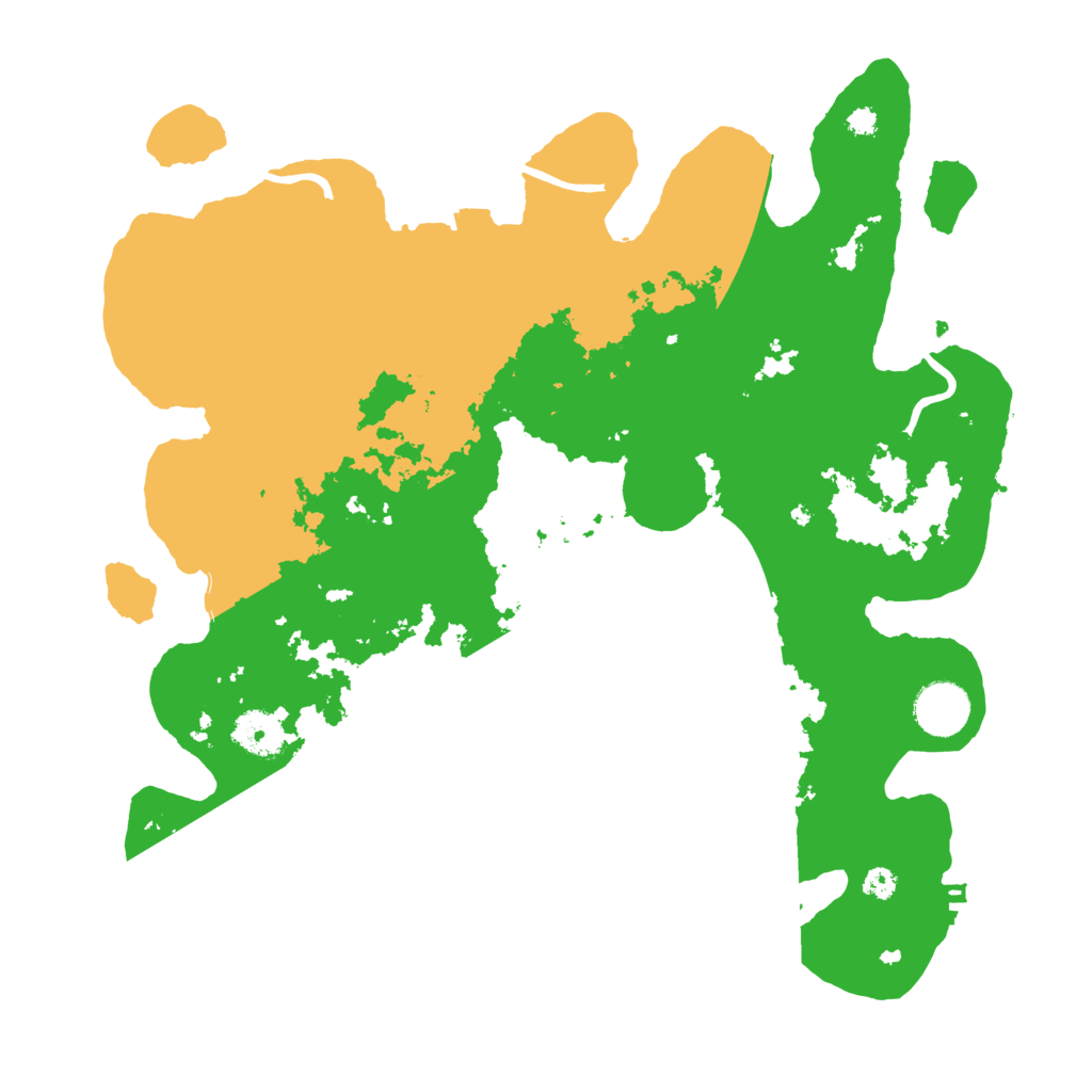 Biome Rust Map: Procedural Map, Size: 3500, Seed: 599489644