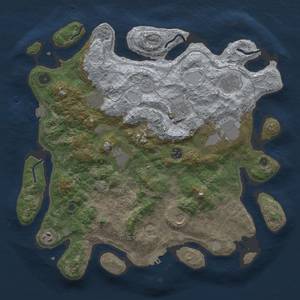 Thumbnail Rust Map: Procedural Map, Size: 4000, Seed: 1877821342, 16 Monuments