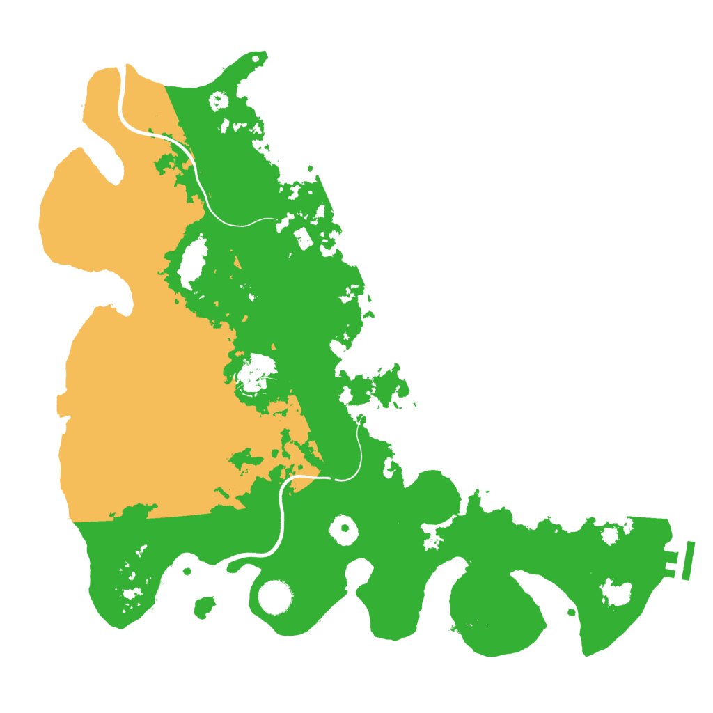 Biome Rust Map: Procedural Map, Size: 3700, Seed: 1234586684