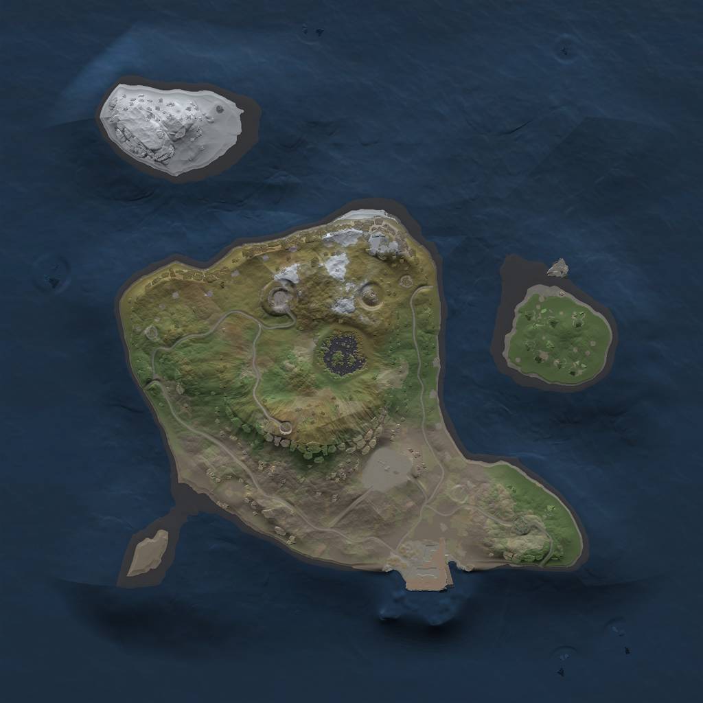 Rust Map: Procedural Map, Size: 1750, Seed: 1668162316, 3 Monuments