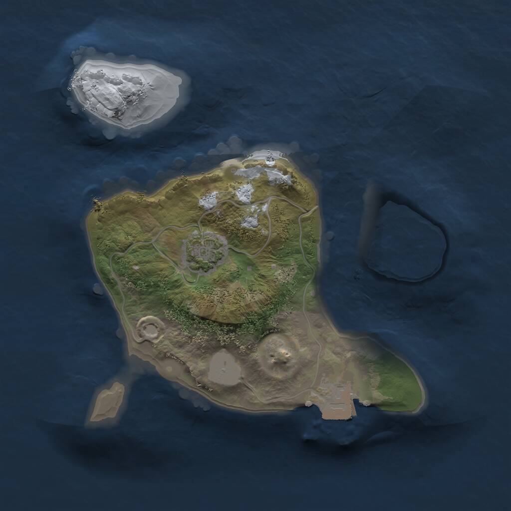 Rust Map: Procedural Map, Size: 1750, Seed: 1668162316, 2 Monuments